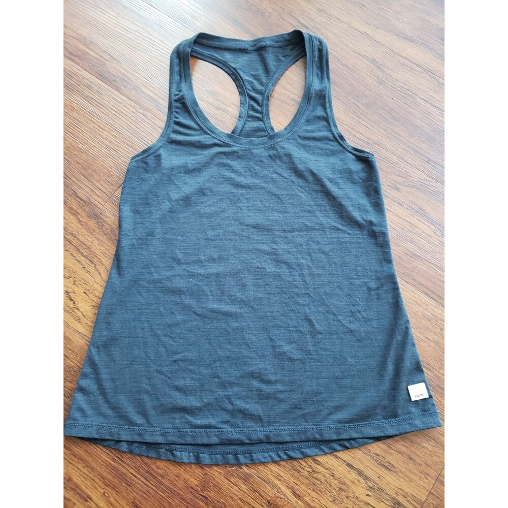 Vuori Women's Blue Heathered Racerback Tank Top Size XS Athleisure Loungewear - Picture 1 of 5